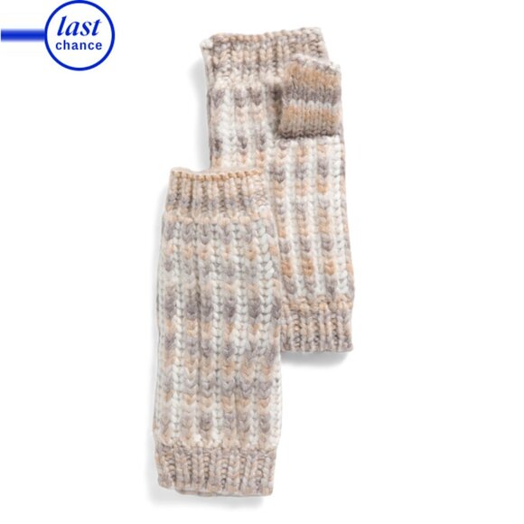 UGG Nimbus Wool Blend Chunky Space Dye Fingerless Gloves - Picture 1 of 1